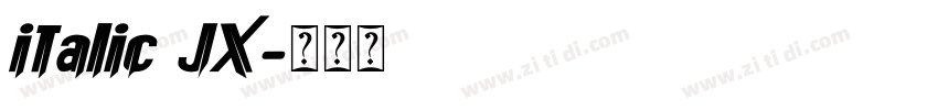 italic JX字体转换
